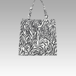 Sac à main Léa imprimé zèbre - Accessoire tendance pour femmes chez Izamel.