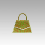 Sac à main Ophélie bicolore vert rouge - Accessoire tendance avec motif crocodile et strass pour femmes chez Izamel.