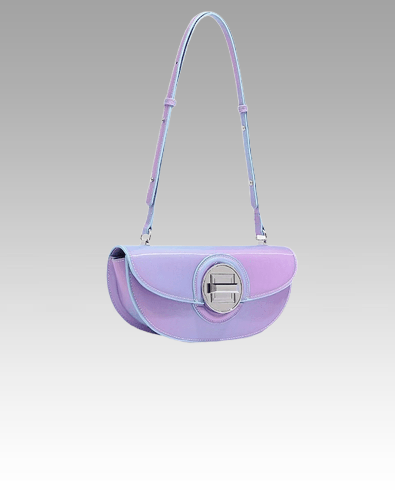 Sac à main d'épaule Victoria violet pour femme par Izamel - Accessoire mode audacieux pour une allure élégante.