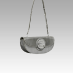Sac à main d'épaule Victoria gris pour femme par Izamel - Accessoire de mode chic pour une élégance incontestable.