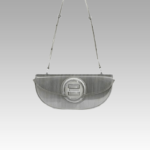 Sac à main d'épaule Victoria gris pour femme par Izamel - Accessoire chic pour une allure sophistiquée.