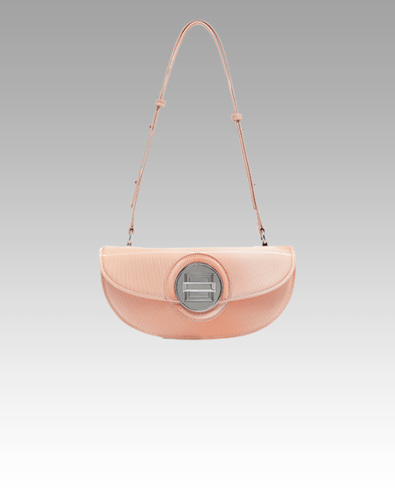 Sac a main d'épaule Victoria saumon pour femme par Izamel - Accessoire tendance pour une touche de sophistication.