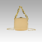 "Sac à main Cora rigide doré pour femmes - Élégance et style chez Izamel"