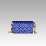 Sac à main en velours bleu pour femmes - Cristina - Boutique Izamel Fashion.