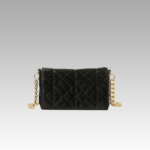 Sac à main en velours noir pour femmes - Cristina - Boutique Izamel Fashion.