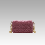 Sac à main en velours rose pour femmes - Cristina - Boutique Izamel Fashion.