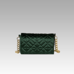Sac à Main en Velours Vert Cristina Femme Boutique Izamel.