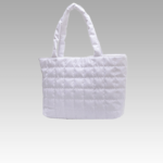Sac à main fourre-tout matelassé blanc Rebeca pour femmes - Boutique Izamel.