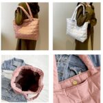 Sac à main fourre-tout matelassé Rebeca - Vue multiple des angles - Boutique Izamel.