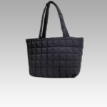 Sac à main fourre-tout matelassé noir Rebeca pour femmes - Boutique Izamel.