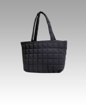 Sac à main fourre-tout matelassé noir Rebeca pour femmes - Boutique Izamel.