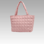 Sac à main fourre-tout matelassé rose Rebeca pour femmes - Boutique Izamel.