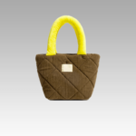 Sharlen - Sac à main fourre-tout en velours côtelé marron pour femmes - Boutique Izamel.
