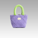 Sac à main Sharlen fourre-tout en velours côtelé violet pour femmes - Boutique Izamel.