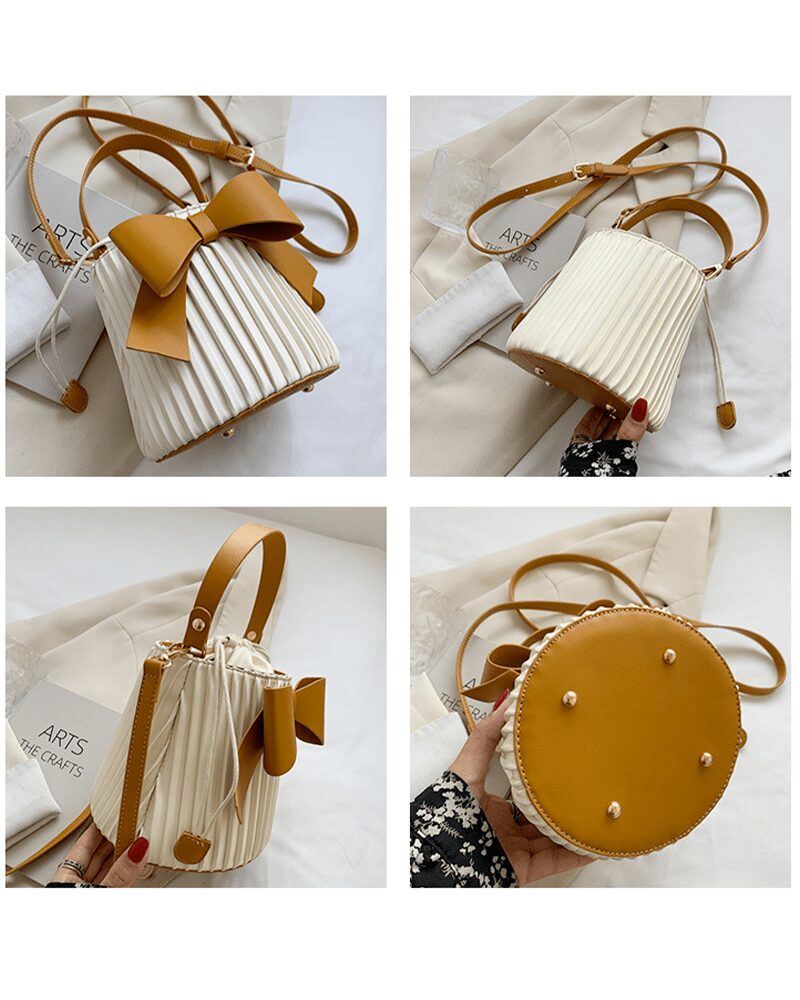 Sac à main Alexia blanc - Accessoire tendance sous différents angles pour femmes chez Izamel.
