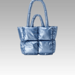 Sac à main matelassé bleu Rachel - Accessoire tendance pour femmes chez Izamel.