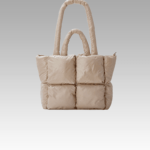 Sac à main matelassé crème Rachel - Accessoire tendance pour femmes chez Izamel.