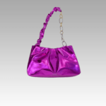 Siham sac à main d'épaule plissérRose - Accessoire chic dans la boutique Izamel pour femmes.