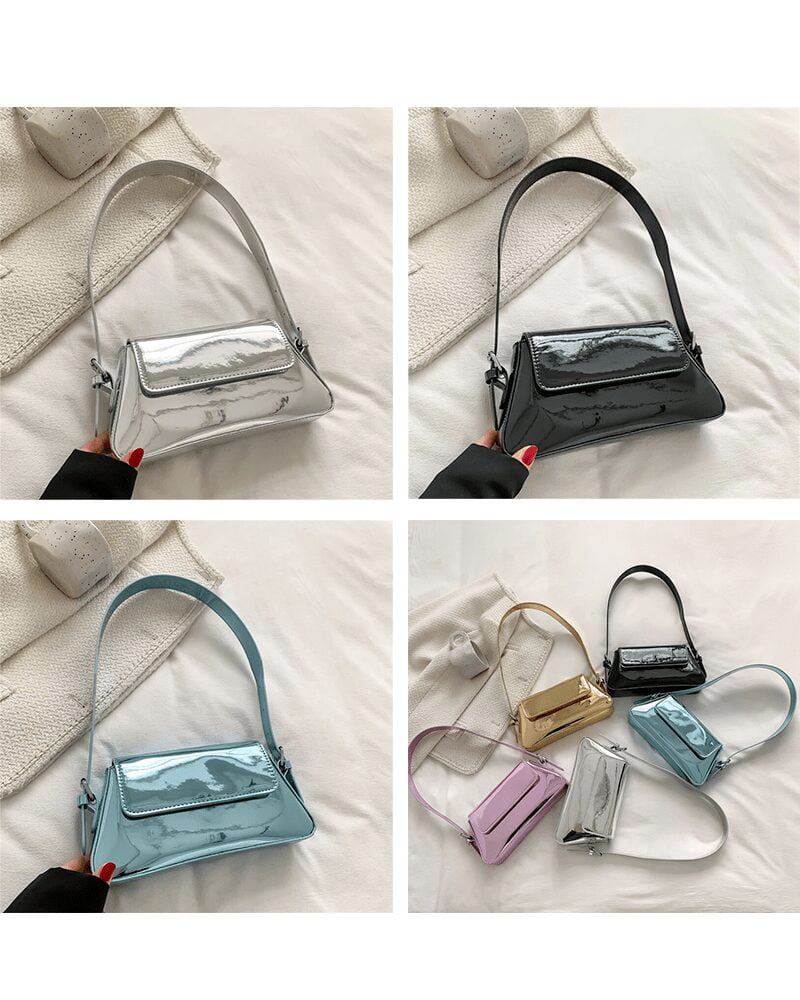 Découvrez la diversité de couleurs du sac à main Molly en vernis, une palette éclatante pour répondre à toutes les envies de style.