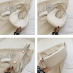 Sac à main en similicuir beige Palma - Vue à plusieurs angles pour une appréciation complète de son design raffiné.
