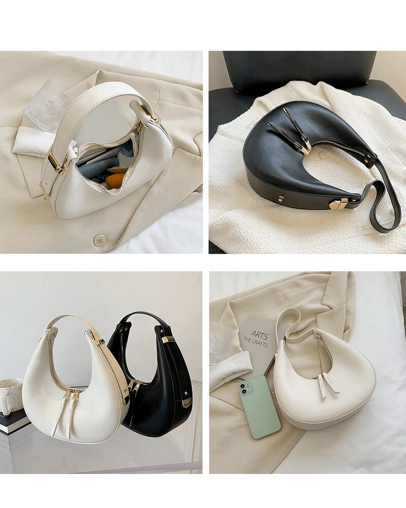Mise en situation du sac à main en similicuir Palma - Une allure sophistiquée pour sublimer votre style.