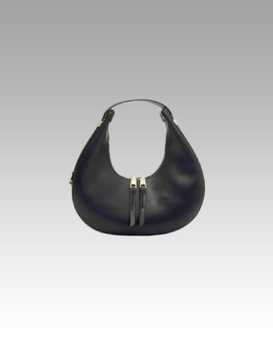 Découvrez le sac à main en similicuir noir Palma, une déclaration de style, disponible chez Izamel - la boutique de référence pour les fashionistas à la recherche d'élégance.