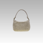 Sac à main Alison argenté avec strass - Boutique Izamel - Femme