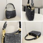 Sac à main noir Alison avec strass - Vues multiples
