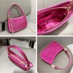 Sac à main rose Alison avec strass - Vues multiples
