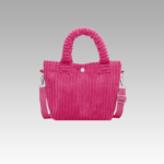 Découvrez le Daisy Sac à Main Fourre-Tout en Velours Côtelé Rose chez Izamel, une pièce exquise pour les femmes en quête de sophistication, alliant confort et style avec perfection.