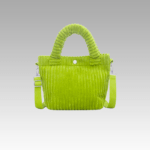 Explorez la tranquillité du Daisy Sac à Main Fourre-Tout en Velours Côtelé Vert Clair, une pièce d'exception disponible exclusivement dans la boutique Izamel, pour un look élégant et tendance.
