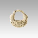 Sac à main Gaby tissé beige, femme, boutique Izamel.