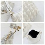 Explorez la pureté du style avec Kate, le sac à main fourre-tout blanc, capturé sous divers angles pour une vision complète de l'élégance.