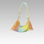 Sac à main multicolore orné de strass, porté à l'épaule, pour femme, disponible chez Izamel.