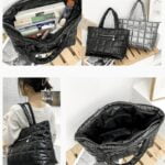 Explorez le sac à main matelassé Meryl sous tous les angles - Disponible chez Izamel.