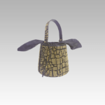 Sac à main Priscilla bicolore Champagne noir motif crocodile strass femmes boutique Izamel.