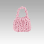 Vicky sac à main tricoté rose femme boutique Izamel.
