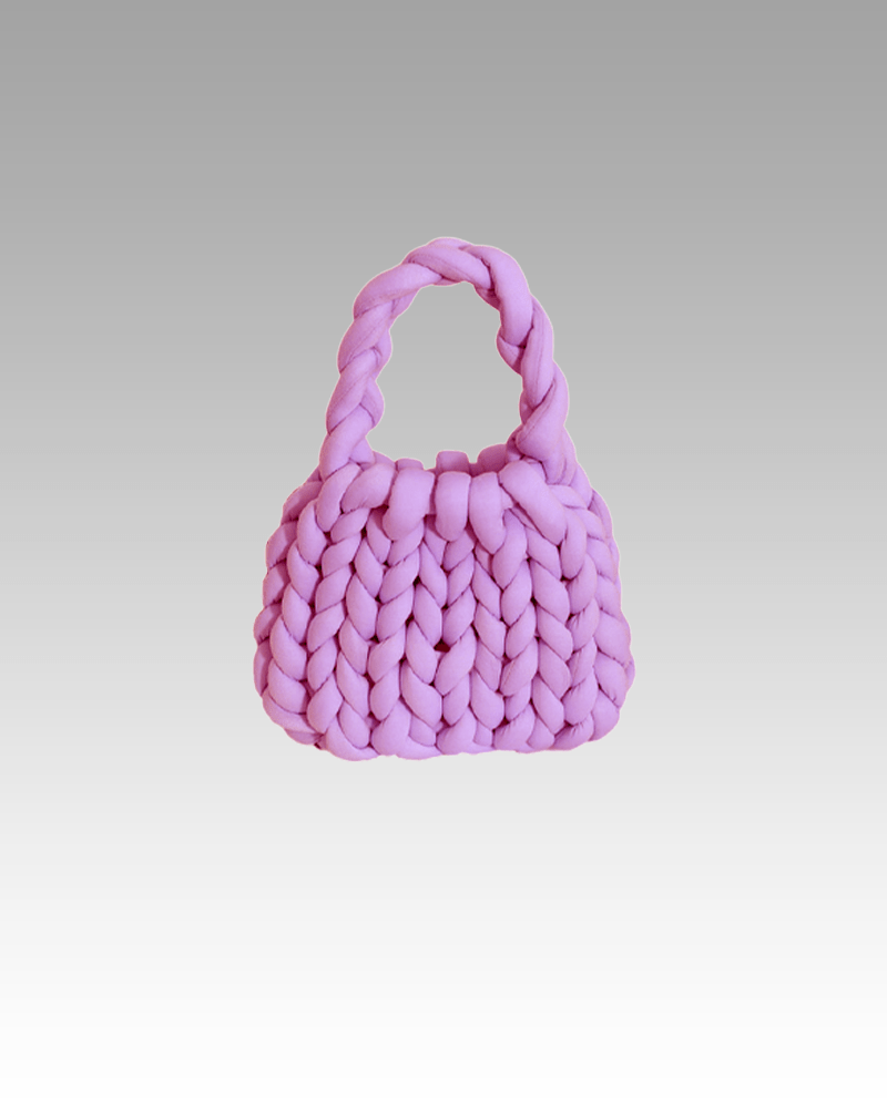 sac à main Vicky tricoté violet femme boutique Izamel.