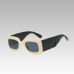 Lunettes de soleil 'Alice' beige vintage pour femme avec protection UV400, disponibles chez Izamel.