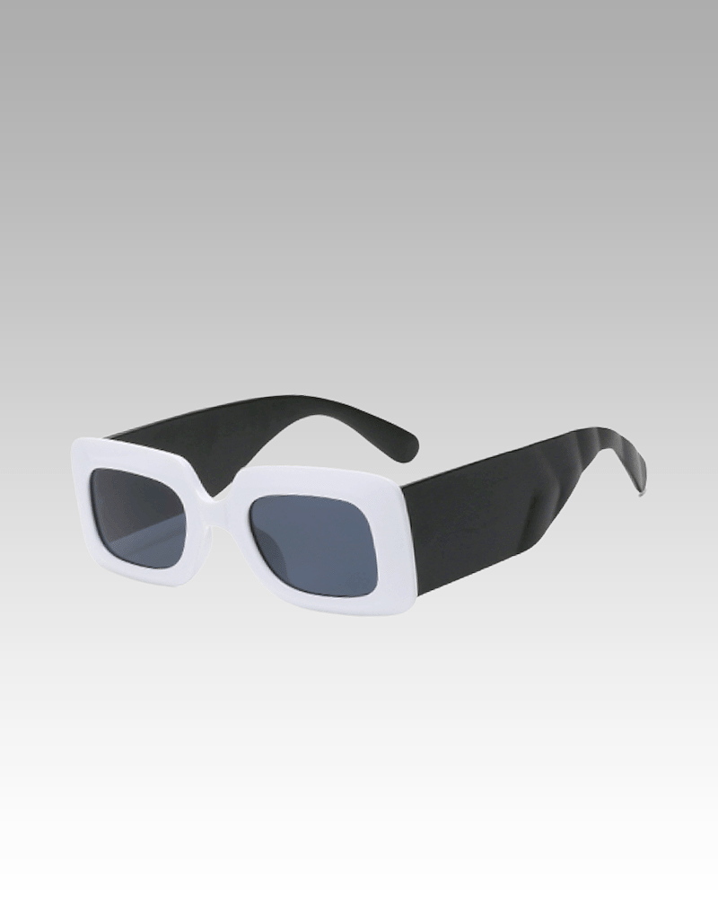 Lunettes de soleil 'Alice' blanc vintage pour femme, avec protection UV400, en vente chez Izamel.