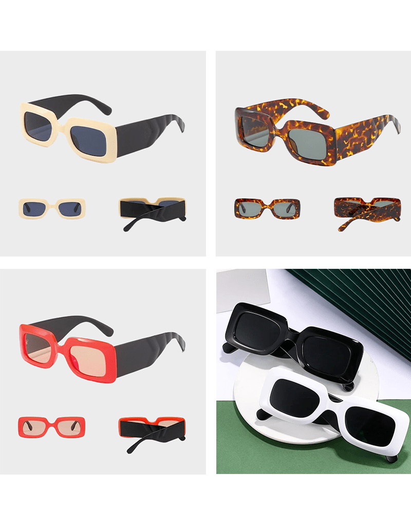 Découvrez la collection de lunettes de soleil 'Alice' noir vintage dans une variété de couleurs, offrant une protection UV400 et un style rétro incomparable.