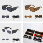 Collection 'Alice' de lunettes de soleil noir vintage dans différentes couleurs, avec protection UV400.