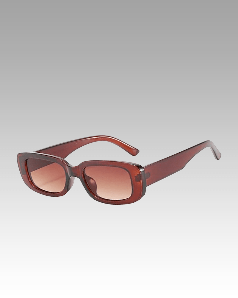 Lunettes de soleil tendance Becky marron avec protection UV400, disponibles chez Izamel.