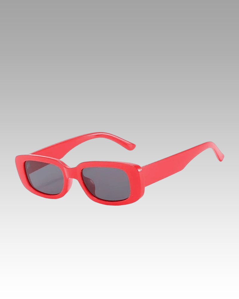 Lunettes de soleil Becky rouges avec protection UV400 pour femme, disponibles chez Izamel.