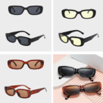 Lunettes de soleil tendance Becky avec protection UV400, disponibles dans plusieurs couleurs chez Izamel.