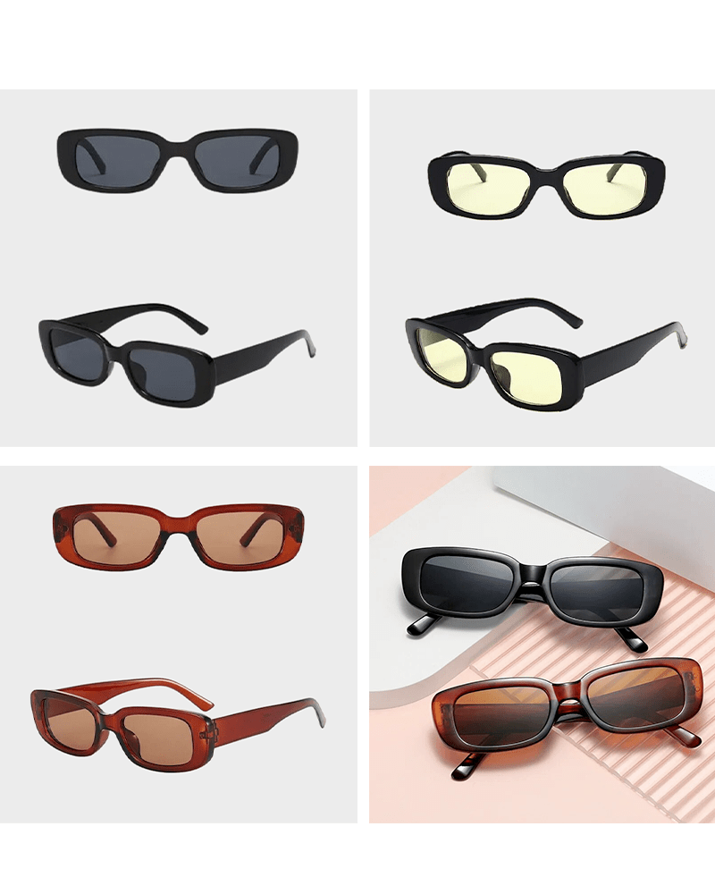 Lunettes de soleil tendance Becky avec protection UV400, disponibles dans plusieurs couleurs chez Izamel.