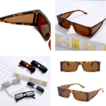 Lunettes de soleil streetwear Blake avec protection UV400, vue sous différents angles.