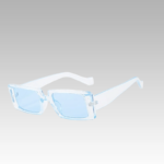 Lunettes de soleil Célia bleu pour femme, chic et protectrices avec un indice UV400, proposées par la boutique Izamel."