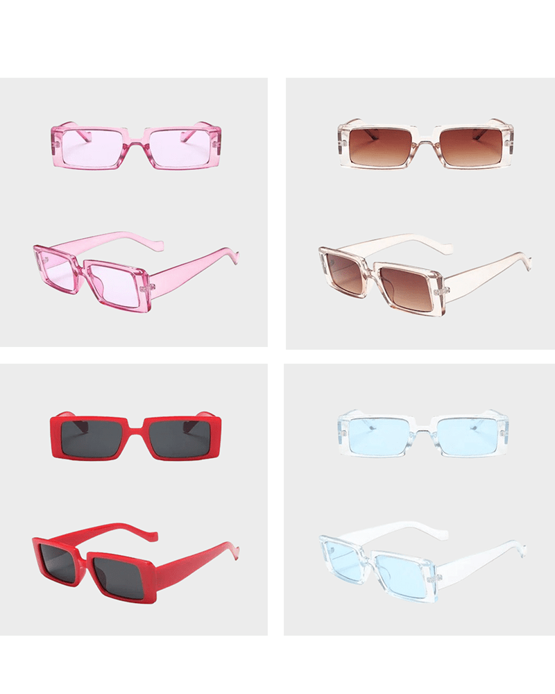 Lunettes de soleil Célia, accessoire branché offrant une protection UV400, disponibles en plusieurs couleurs variées.