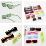 Lunettes de soleil Célia branchées avec protection UV400, disponibles en plusieurs couleurs variées."